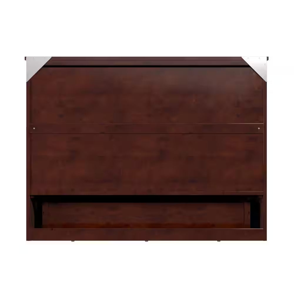 Deerfield Murphy Bed Chest Full Walnut with Charger